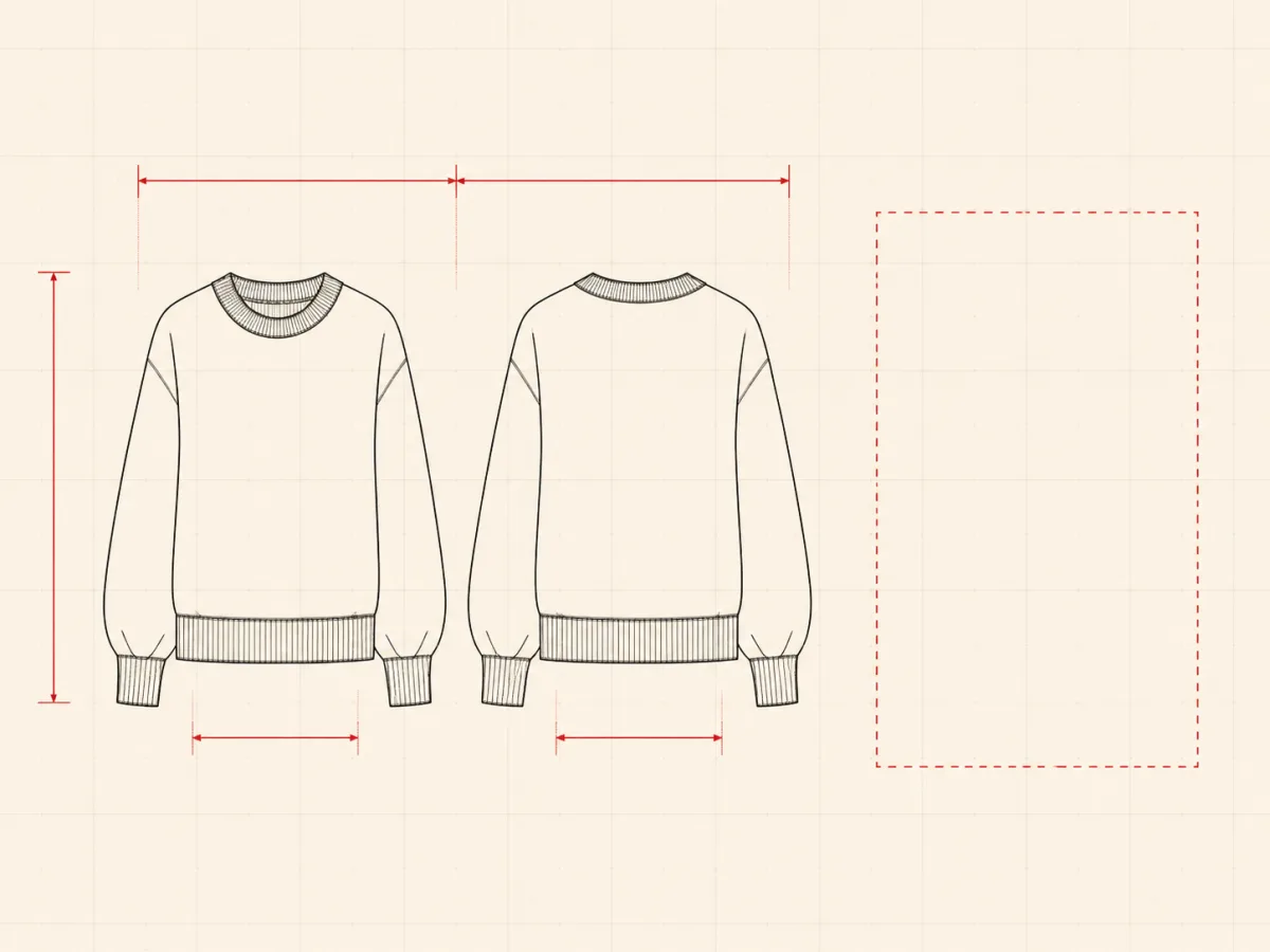 Two rectangles side by side, one with a solid black outline and one with a dashed red outline, on grid paper.
