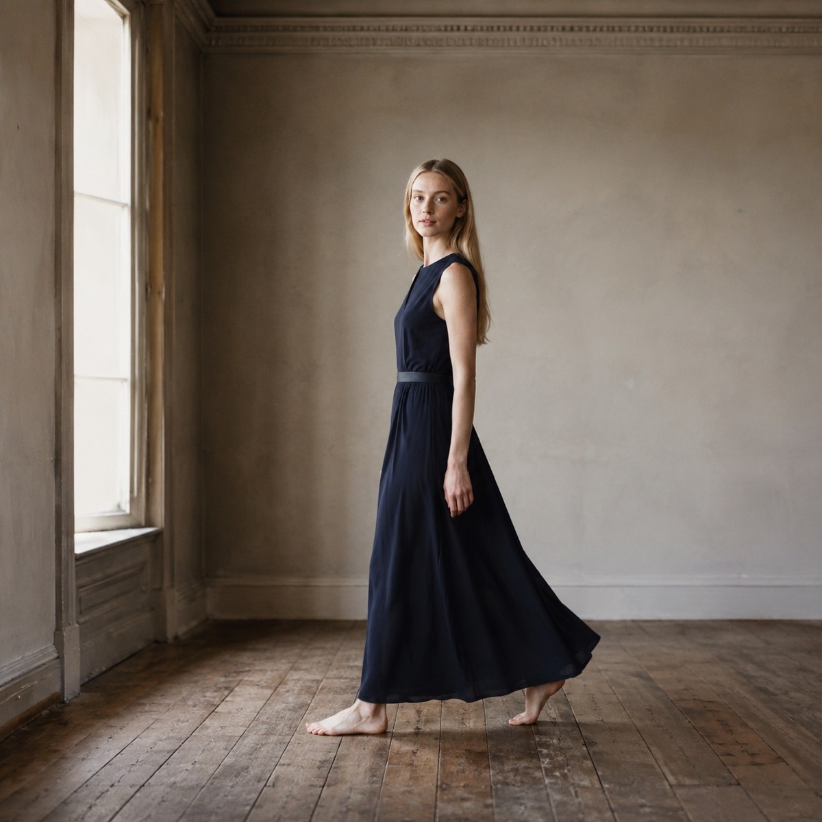 Downe sleeveless column dress — Everyday Column Dresses by ORASCI. worn by a model.