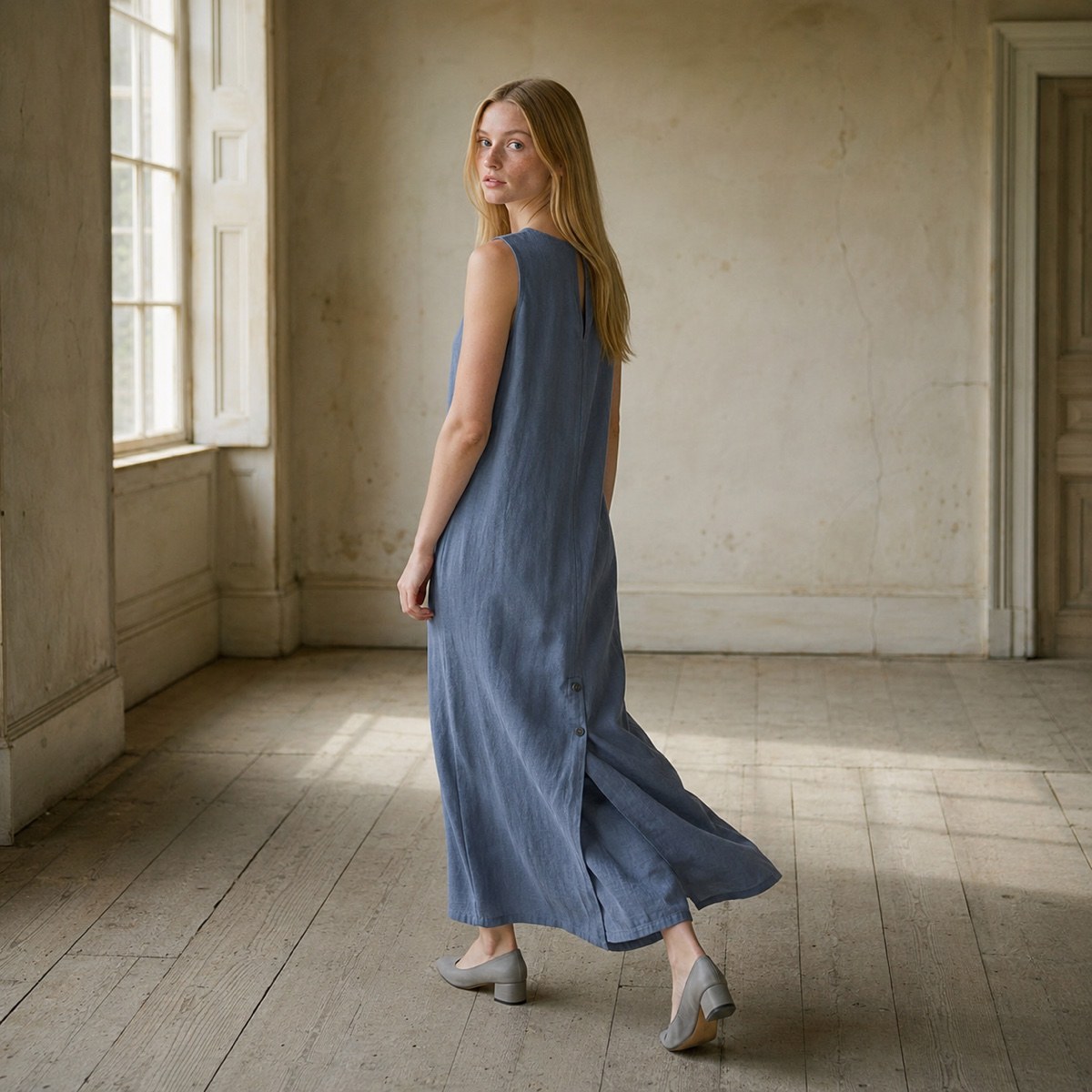 Bromley Vale straight column dress — Everyday Column Dresses by ORASCI. worn by a model.