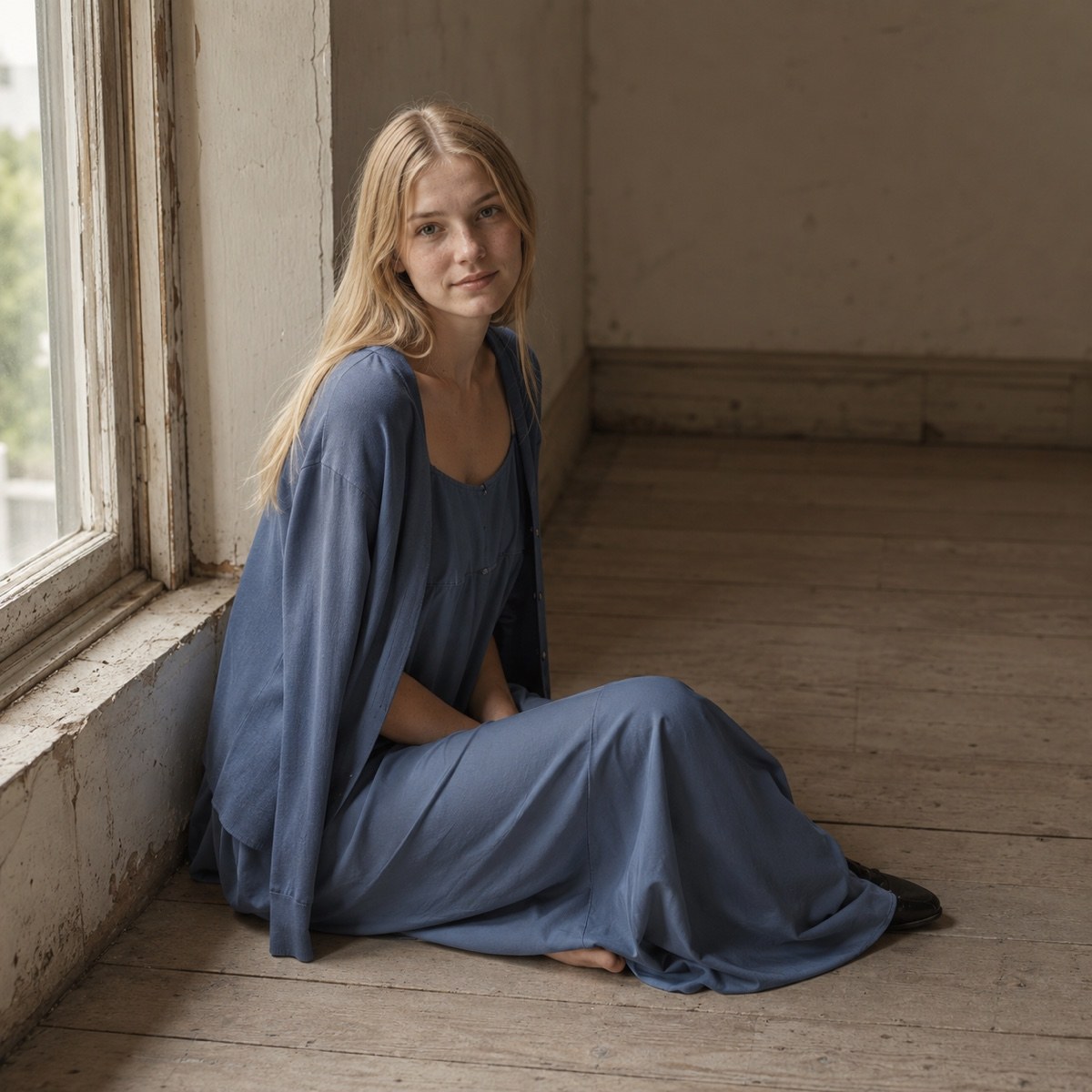 Hazel Court straight column dress — Everyday Column Dresses by ORASCI. worn by a model.