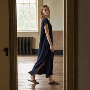 Keston straight column dress — Everyday Column Dresses by ORASCI. worn by a model.