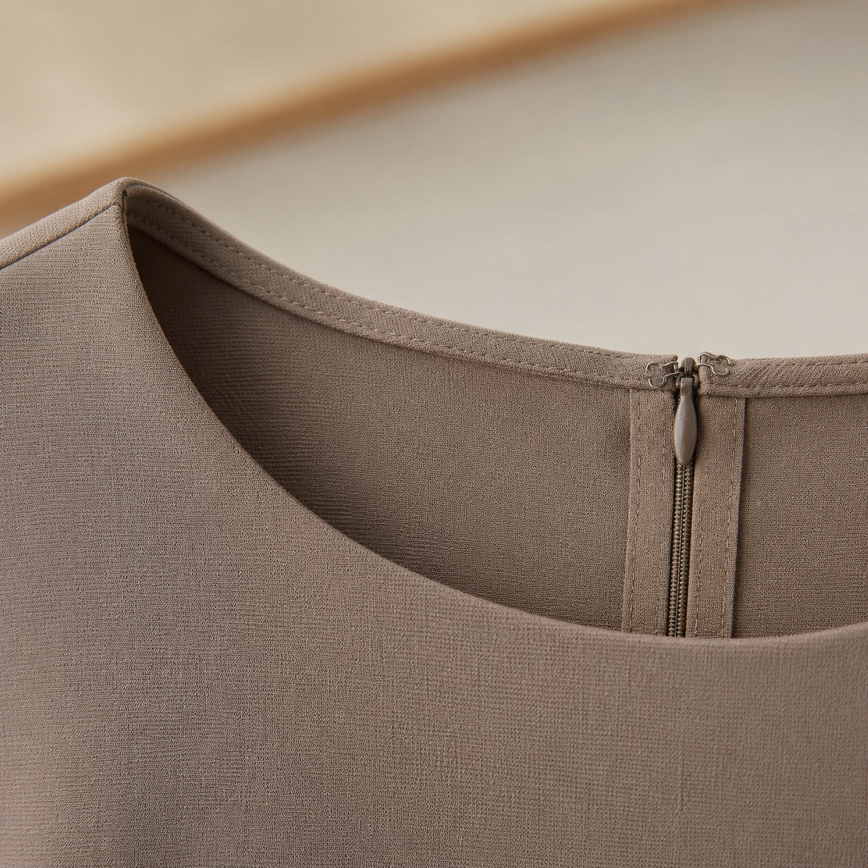 Downe straight column dress — Everyday Column Dresses by ORASCI. close detail of the fabric and finish.