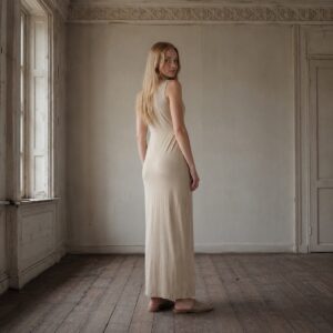 Downe straight column dress — Everyday Column Dresses by ORASCI. worn by a model.