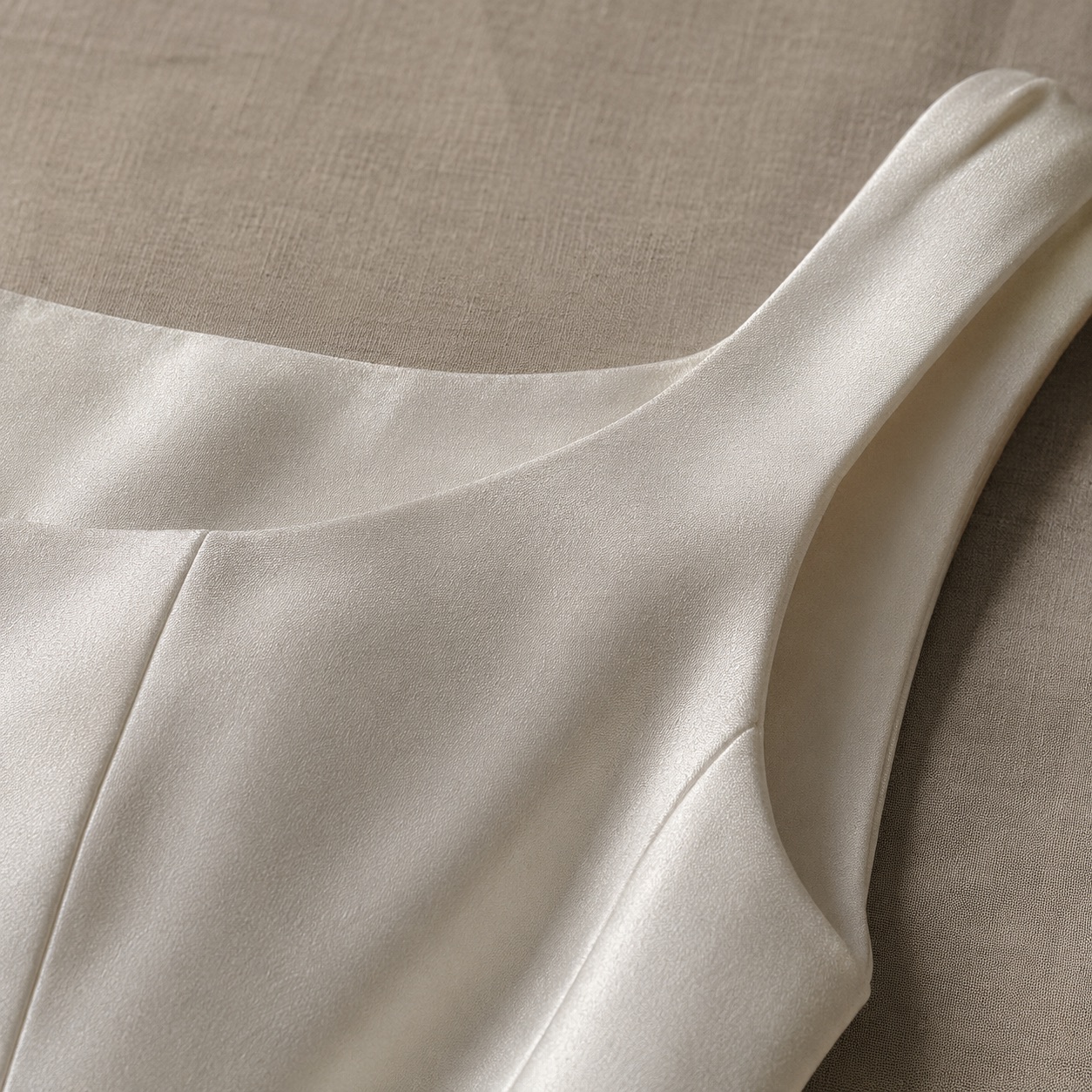 Keston floor-length evening gown — Evening Gowns and Body-Skimming Dresses by ORASCI. close detail of the fabric and finish.