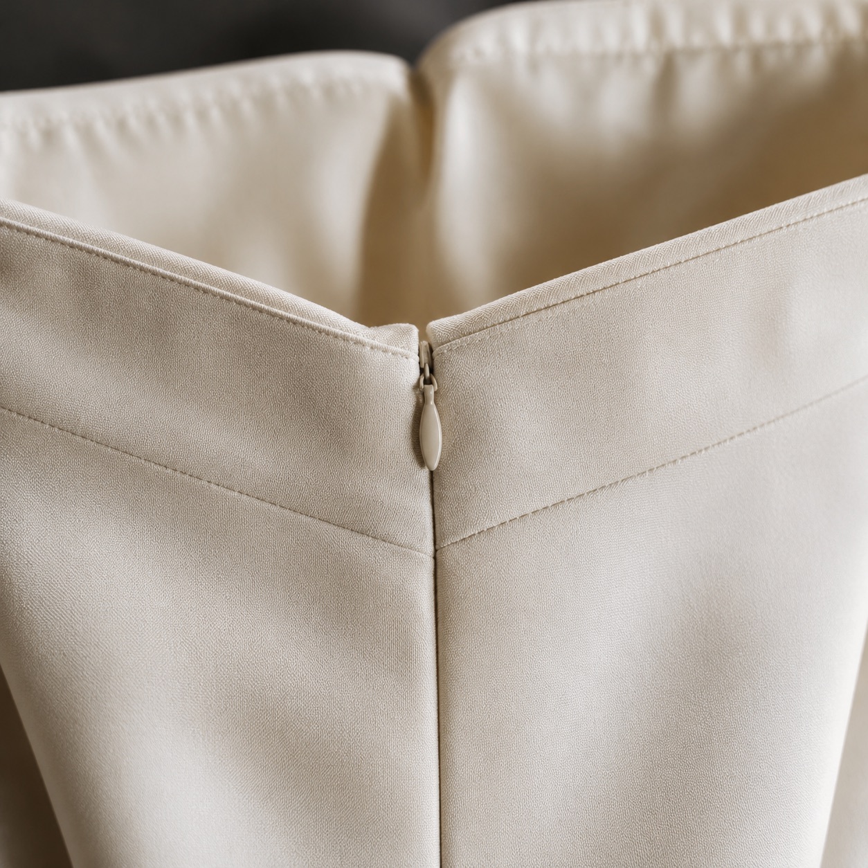 Ravensbourne floor-length evening gown — Evening Gowns and Body-Skimming Dresses by ORASCI. close detail of the fabric and finish.