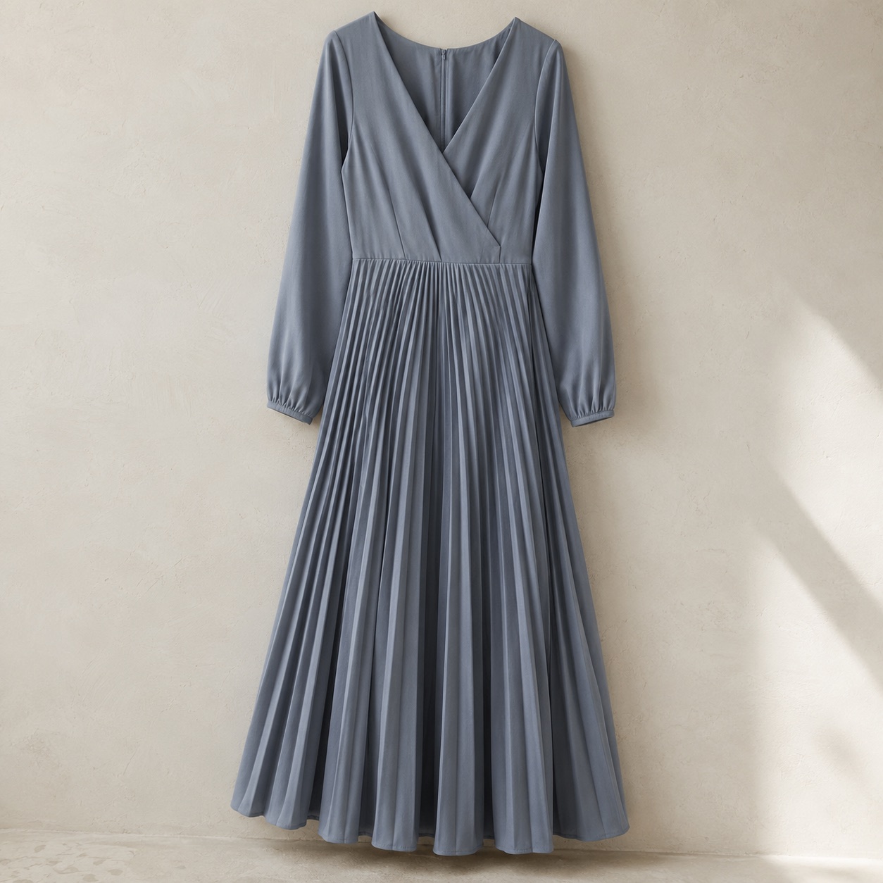 Shortlands sunray-pleat midi dress — Pleated Midi Dresses by ORASCI. product photograph on a white background.