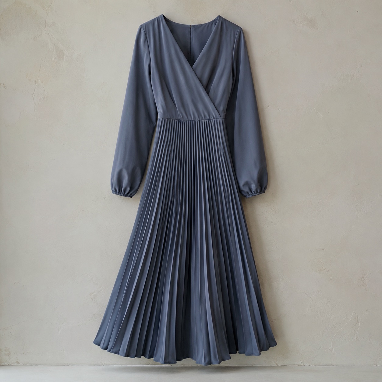 Bromley Vale sunray-pleat midi dress — Pleated Midi Dresses by ORASCI. product photograph on a white background.