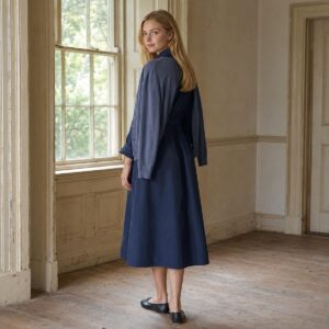 Elmstead belted shirt dress — Shirt Dresses by ORASCI. worn by a model.
