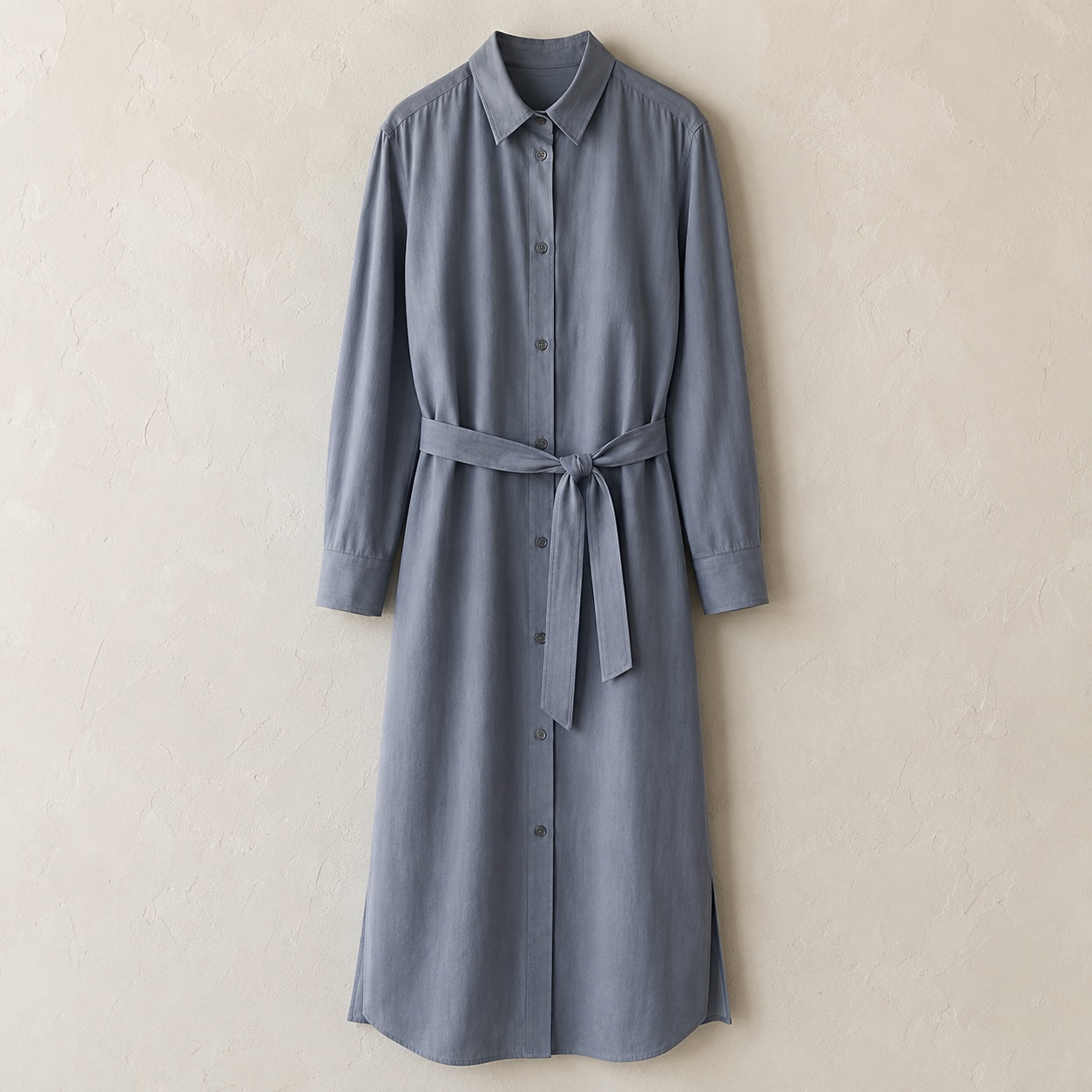 Meadow Gate belted shirt dress — Shirt Dresses by ORASCI. product photograph on a white background.