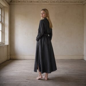 Downe belted shirt dress — Shirt Dresses by ORASCI. worn by a model.