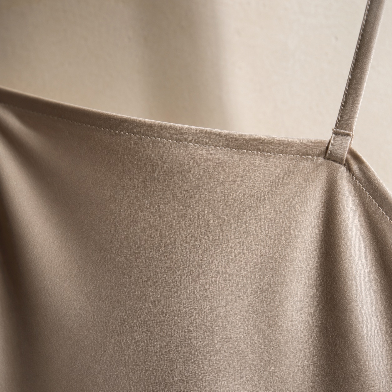 Sorrel Field bias-cut slip maxi dress — Slip Maxi Dresses by ORASCI. close detail of the fabric and finish.