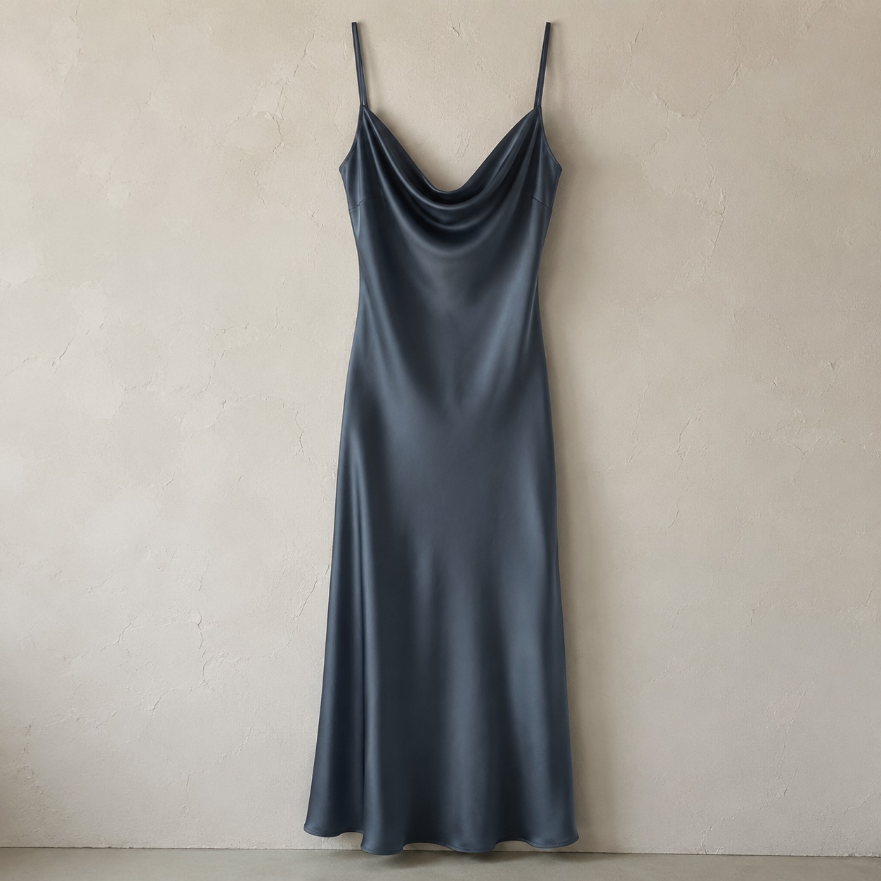 Keston cowl-neck slip dress — Slip Maxi Dresses by ORASCI. product photograph on a white background.